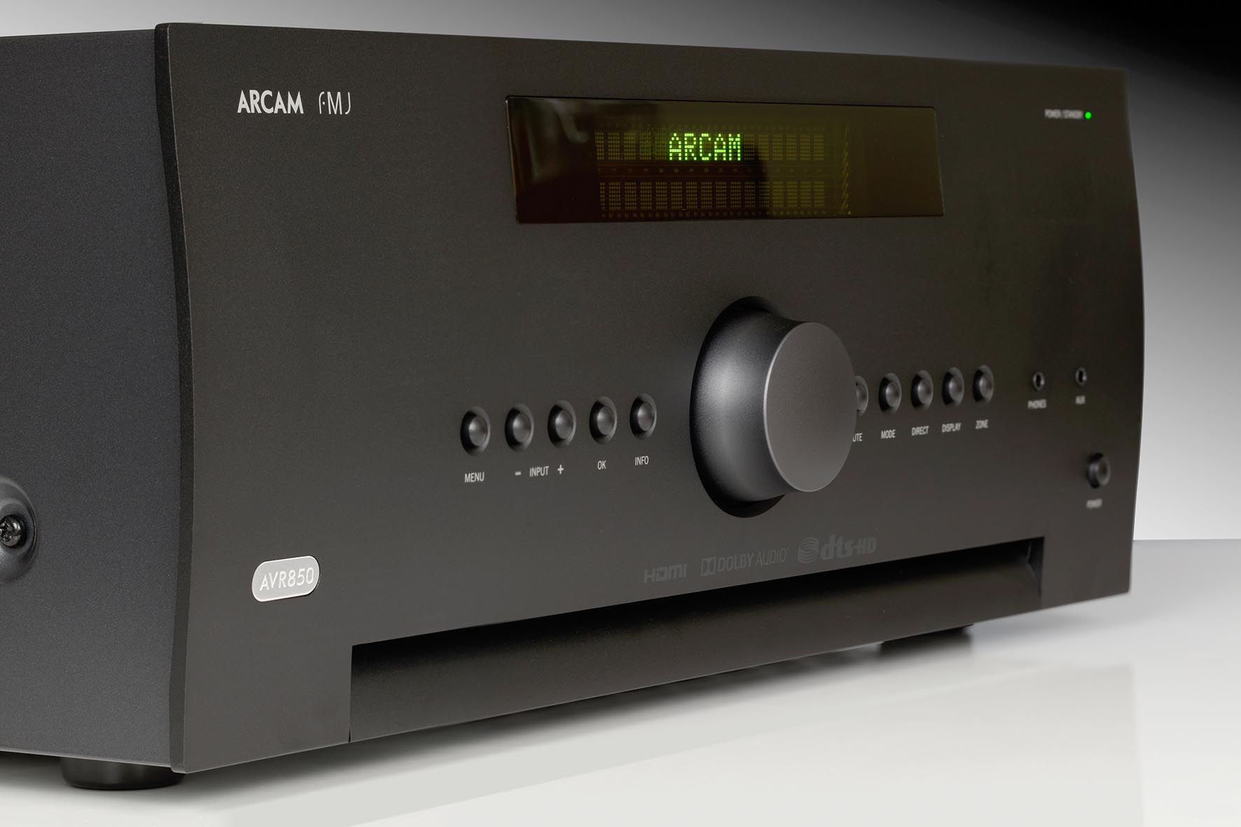 Arcam of Cambridge: PREVIEW: AVR850 Dolby Atmos 7.1 Channel Receiver. Hugely powerul Class G Amplification. Word-class 4K AV performance and the unprecedented ability in this field to play music properly.